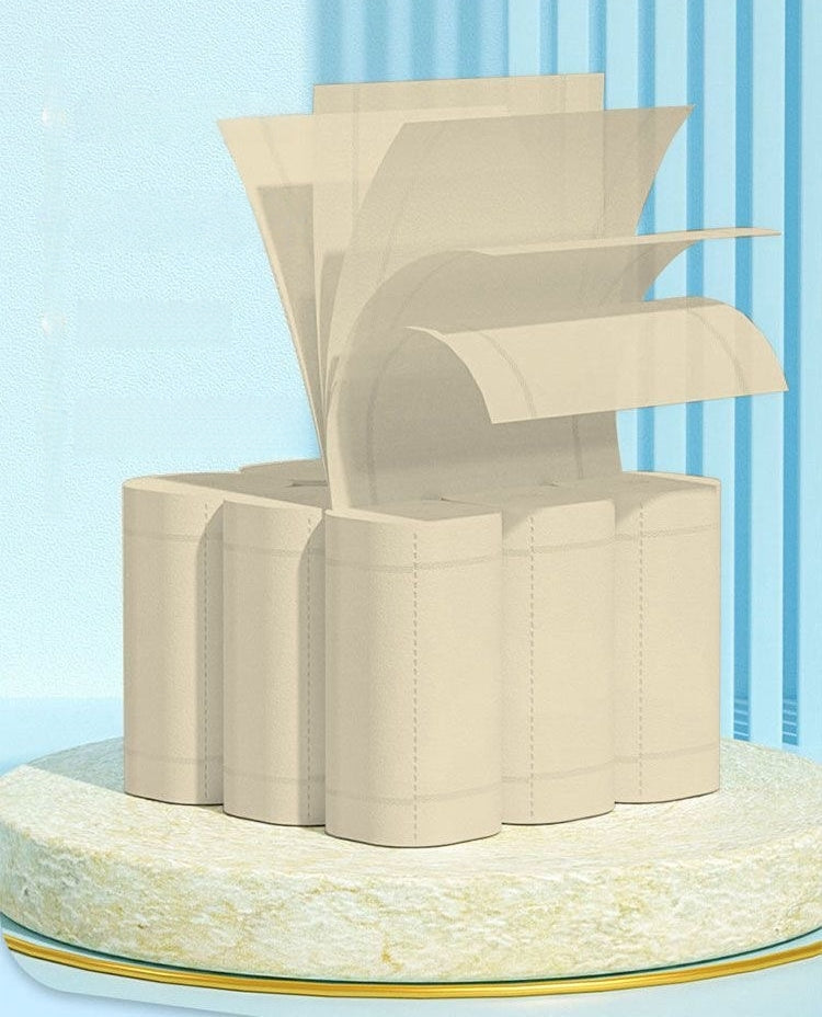 4-Ply Bamboo Pulp Toilet Paper — Soft and Comfortable; Suitable for Homes, Offices, and Dining Establishments