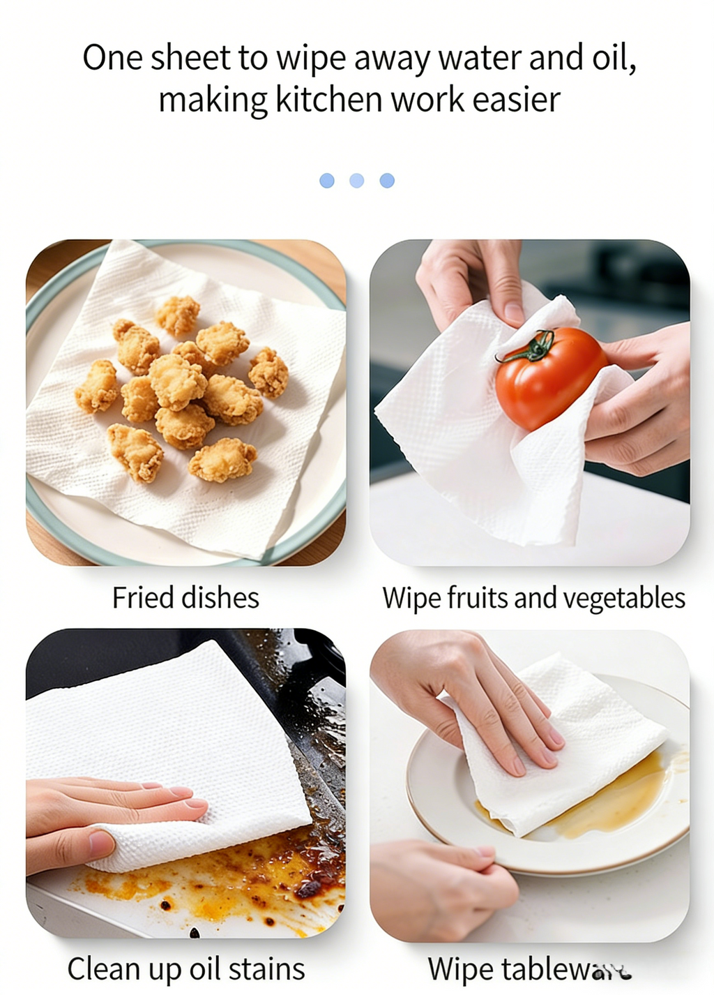 Disposable Kitchen Oil-Absorbing Paper