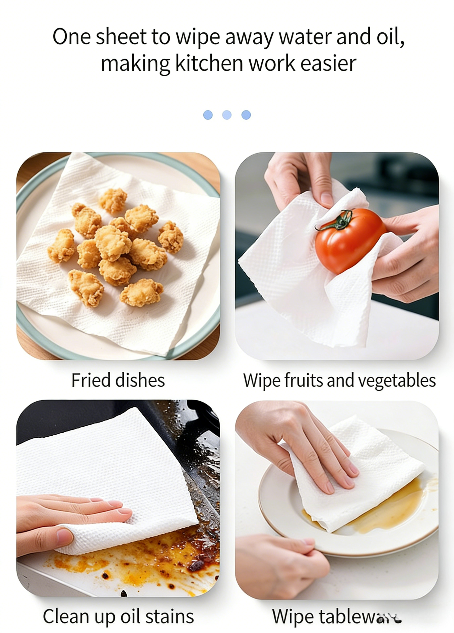 Disposable Kitchen Oil-Absorbing Paper