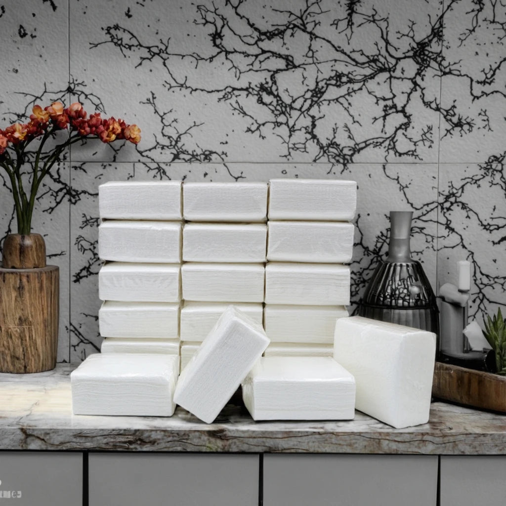 Commercial Wholesale 3-Ply Box Tissue Transparent Bag Restaurant Food Paper Napkins for Hotel Household Toilet Paper for Home