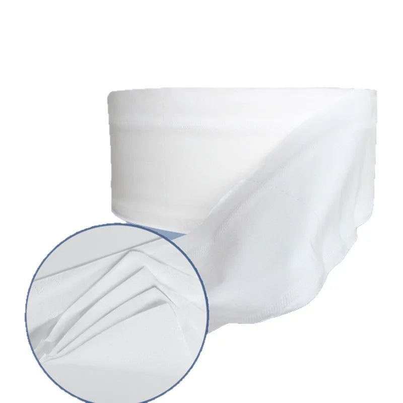 12 Rolls Jumbo Commercial Hotel Bathroom Toilet Paper Strong Soft Flushable