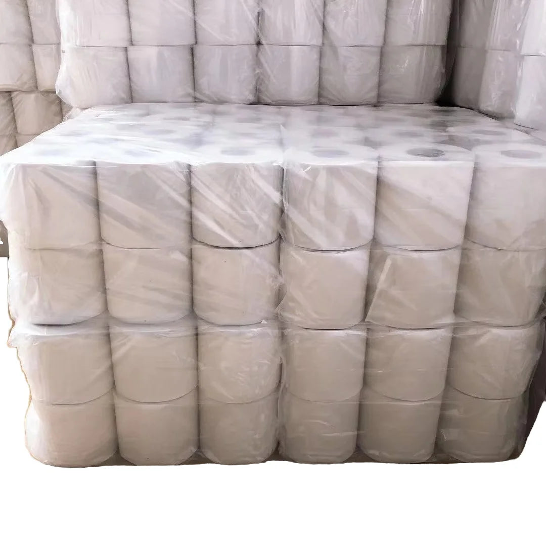 12 Rolls Jumbo Commercial Hotel Bathroom Toilet Paper Strong Soft Flushable