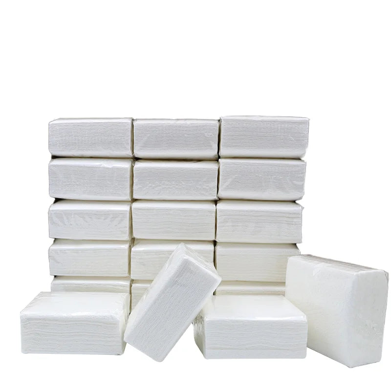 Commercial Wholesale 3-Ply Box Tissue Transparent Bag Restaurant Food Paper Napkins for Hotel Household Toilet Paper for Home